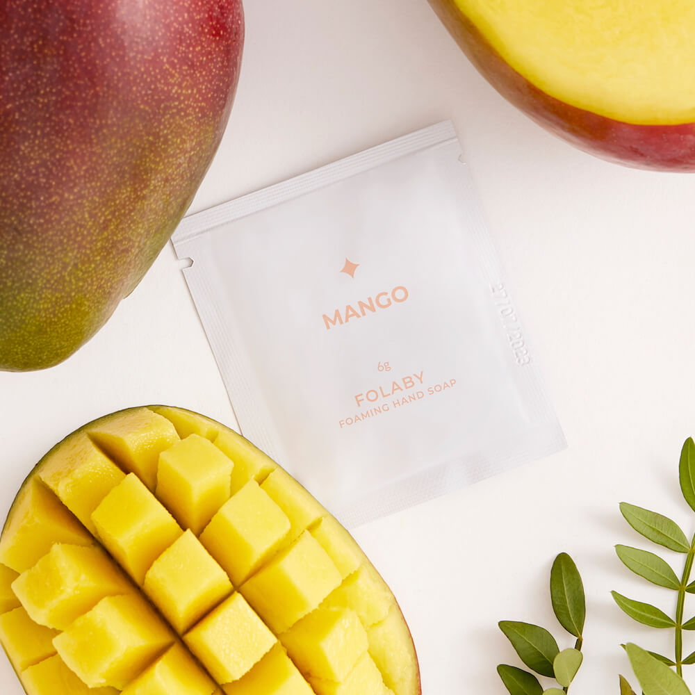 Mydło w pianie Folaby o zapachu mango